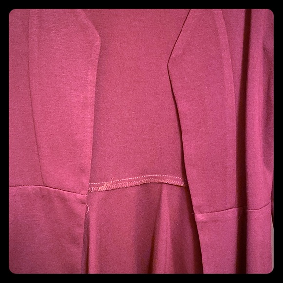 Charlotte Russe,Burgundy peplum jacket - Picture 2 of 4